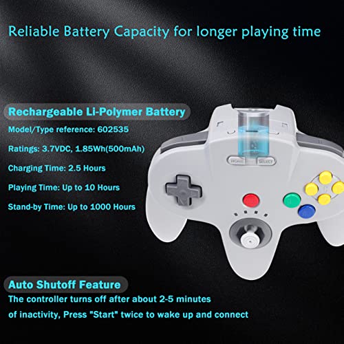 Saffun Y-D002-413+Y-D002-414-0529 2.4 Ghz Wireless N64 Switch Online Controller thumb #6