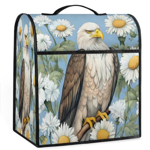 Coffee Maker Cover Daisy Eagle Kitchen Appliance Covers Small Appliance Covers Blender Cover Juicer Cover Dust Covers for Kitchen Appliances with Top Handle and Pockets,Washable,B772