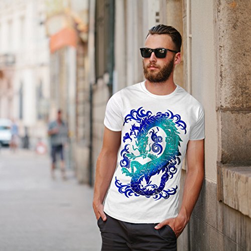 Wellcoda Fantasia Drago Mistico Uomini Maglietta