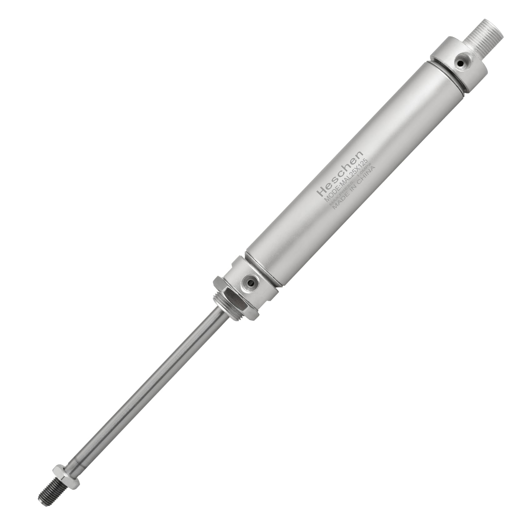 Heschen pneumatyczny wąski cylinder powietrza MAL 25-125 Port PT1/8 25 mm otwór 125 mm skokowy podwójne działanie