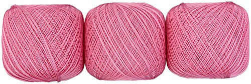 オリムパス製絲 金票 レース糸 #40 Col.104 ピンク 系 50g 約445m 3玉セット