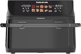 Taurus Air Fryer Grill 360 XL, Air Fryer, Oil-free, 10L, 2800W, Touch Screen, 10 Programs, Dividable Basket, Timer 60 min,…