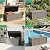 148 Gallon Resin Deck Box - Outdoor Storage Chest for Patio Furniture Cushions, Garden Tools, Pool Accessories & Backyard Organization Lockable Waterproof All-Weather Wood Grain Design, Easy Assembly