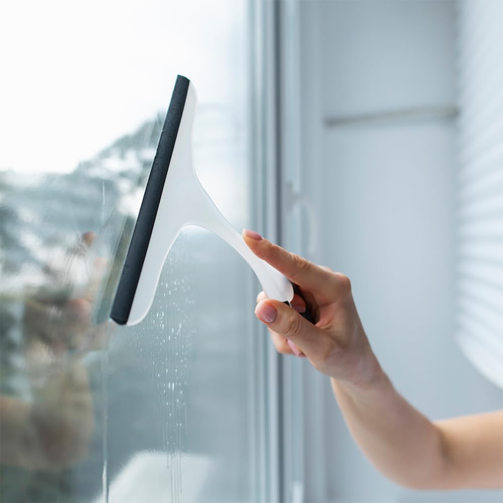 Spazzola Tergivetro Per Doccia - Con Lama In Gomma Antigraffio, Multiuso Per Vetri E Specchi - Foto 5