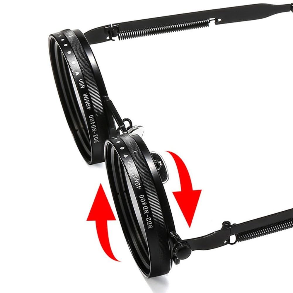 Retro-Sonnenbrille im Punk-Stil für Herren, Outdoor-Sport, polarisiert, UV400, verstellbar, dimmbar
