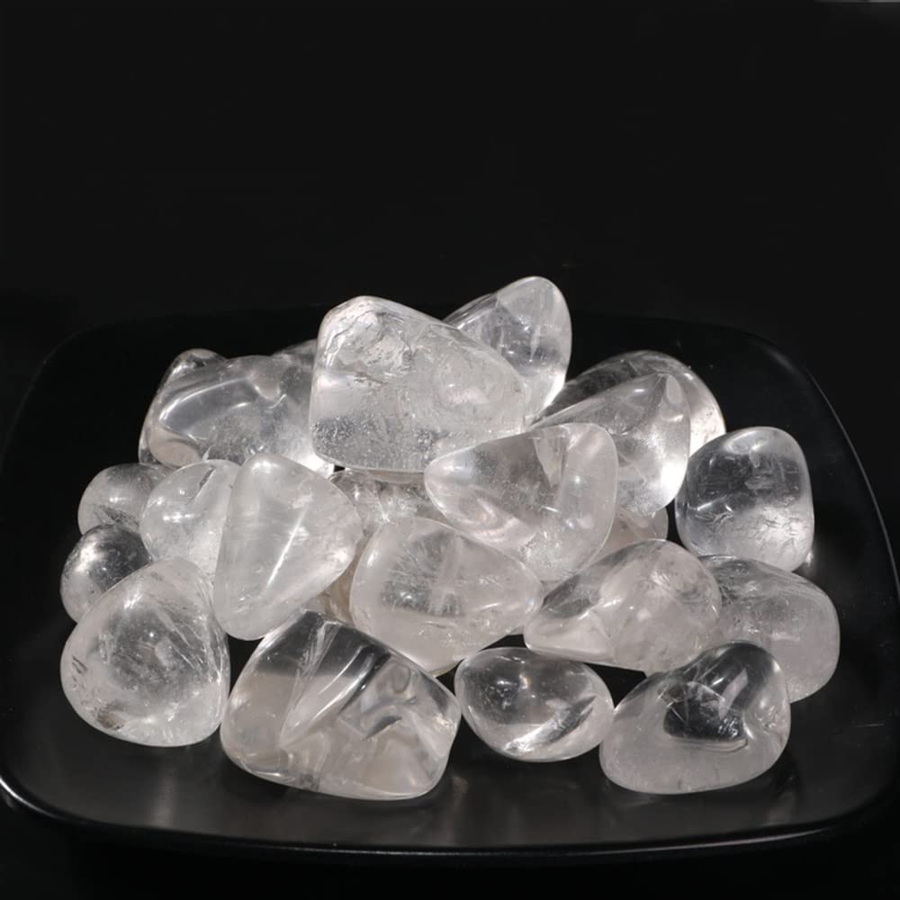 Natural Magic 3.53 oz de Cuarzo Transparente Pulido, Grava Grande, Cristales Blancos, Piedras Naturales, decoración de Acuario, Adornos for el hogar Cristales y Piedras