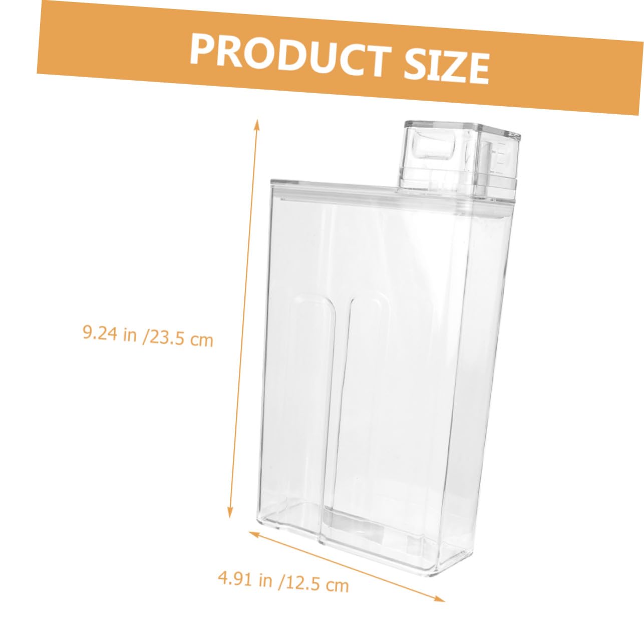 Dispenser Detersivo Trasparente da 2 Pezzi in Pet Grande Capacità e Design Compatto per Lavanderia, Contenitore Pratico per Sapone Lavatrice e Detersivo in Polvere