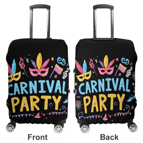 Carnival Party Luggage Covers Washable Travel Suitcase Cover Elastic Baggage Protector3