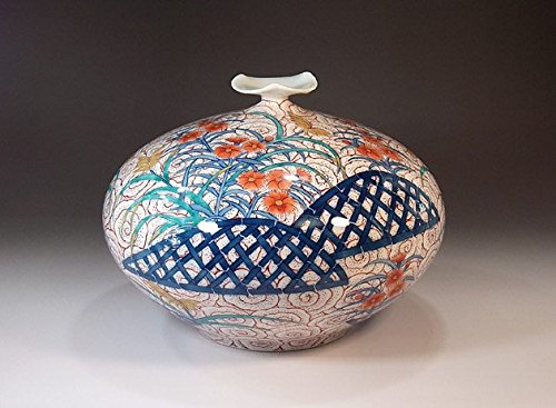 Amazon.co.jp: 伝統工芸品｜染錦朱雲撫子絵・桐箱入り｜有田焼・伊万里