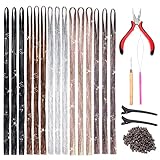Goabroa Hair Tinsel Kit with Tools, 47 Inches 5 Colors 2550 Strands Heat Resistant Glitter Hair Extensions, Sparkling Shiny Fairy Hair Tinsel (Black, Brown, Silver, Mixed Three Colors, Mixed Seven Colors) Goabroa Hair Tinsel Kit with Tools, 47 Inches 5 Colors 2550 Strands Heat Resistant Glitter Hair Extensions, Sparkling Shiny Fairy Hair Tinsel (Black, Brown, Silver, Mixed Three Colors, Mixed Seven Colors)