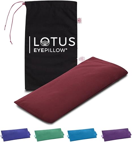 Lotus - Almohada de ojos sin perfume con peso, máscara para dormir y meditación, almohada de ojos de yoga, almohada calmante para ojos con peso,