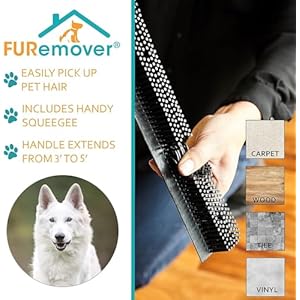   FURemover-Original-Indoor-Pet-Hair-Rubber-Broom-with-Carpet-Rake-and-Squeegee-Black-and-Yellow