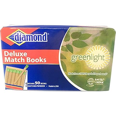Diamond Deluxe Greenlight Match Books - 1000 Matches Cover