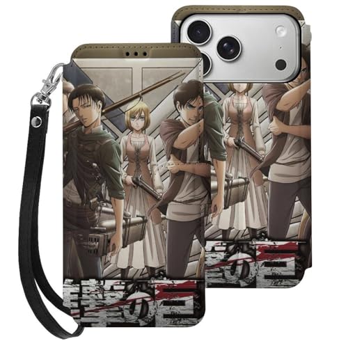 iPhone 17 Pro Max用 ケース 手帳型 進撃の巨人 Iphone17用カバー アイフォン17 用 ケース スマホケース おしゃれ 人気 財布型 PUレザー 携帯カバー カード収納 スタンド機能