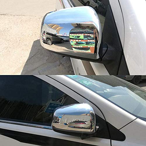 Kadore Abs Chrome Side Door Rear View Mirror Cap Cover Trims For Mitsubishi Lancer Ex 2008-2012 2013 2014 2015 2016 #TOP5