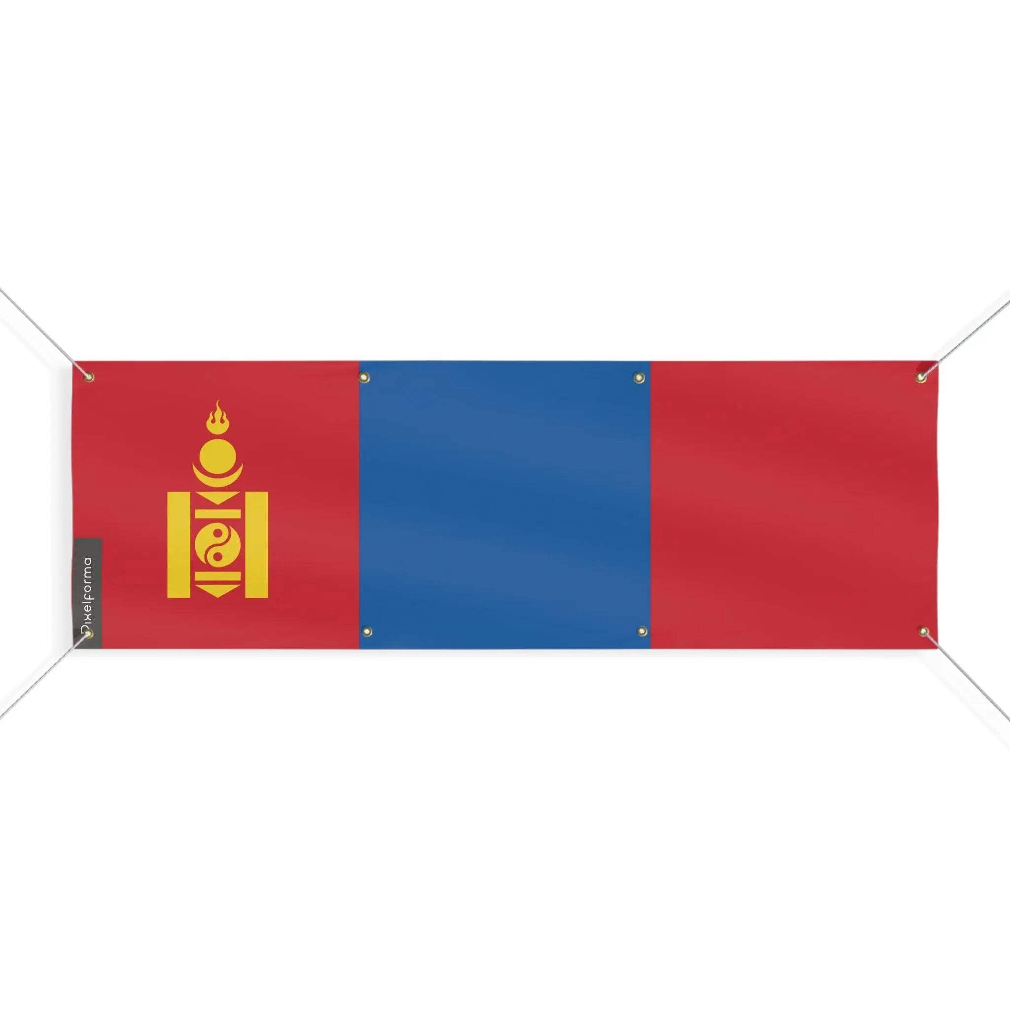 Drapeau de la Mongolie de haute qualité 140x420cm durable