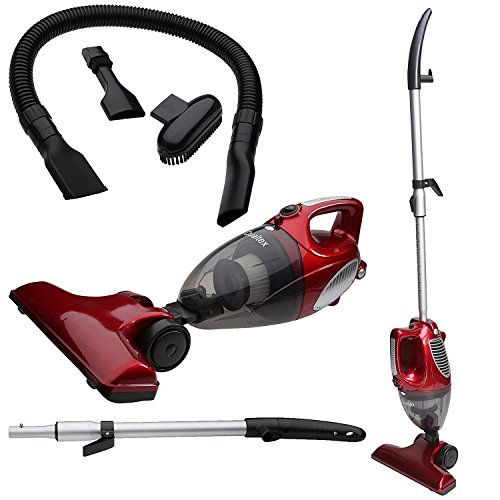 Qualtex 2 in 1 Upright & HandHeld Bagless Compact Lightweight Vacuum Cleaner Hepa Multi Use Hoover...