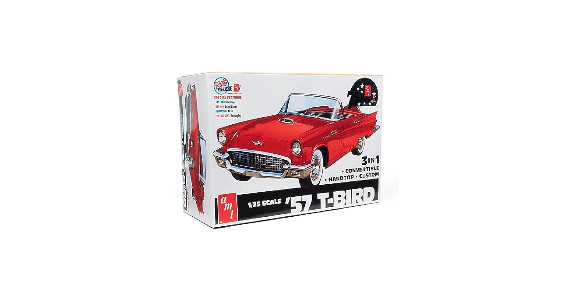 AMT 1957 Ford Thunderbird ハードトップ/コンバーチブル Amazon.com: AMT 1957 Ford Thunderbird Kit de modelo a escala