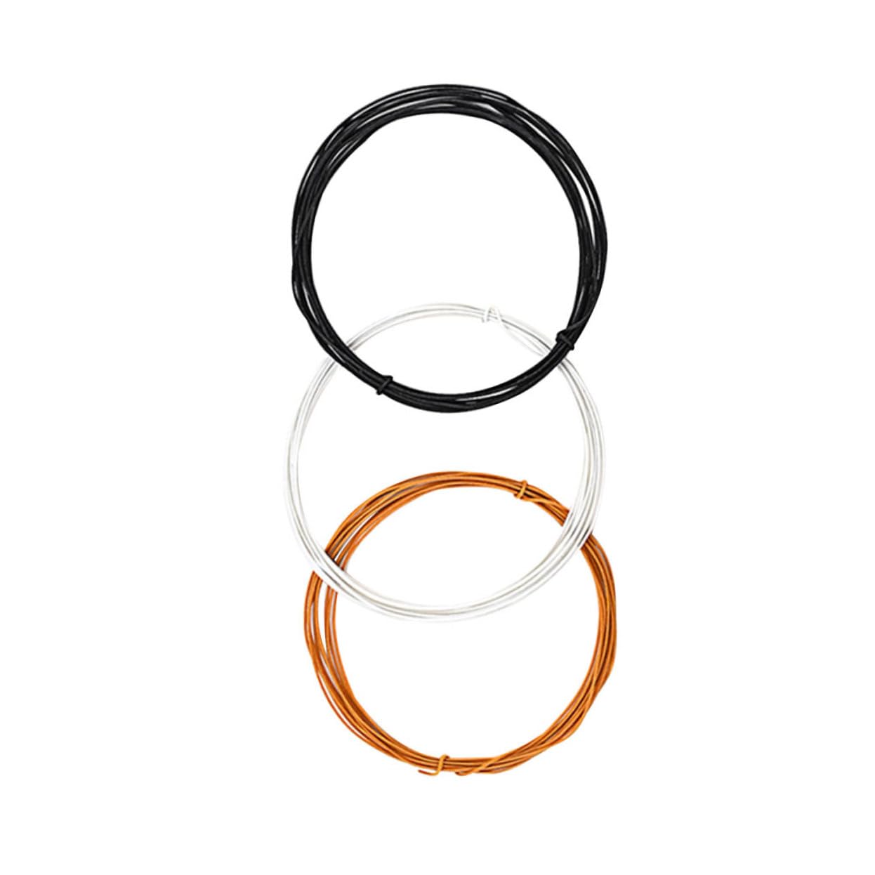 BESPORTBLE 3Pcs Guitar Wax Wires Hookup Supplies Lightweight Circuit Wiring for Clearer Sound Easy Setup for Guitarists Musical Projects