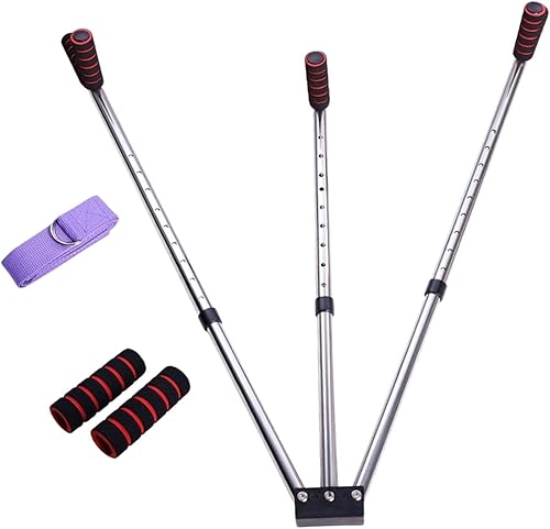 shamjina Equipo de entrenamiento de 3 barras, equipo de ejercicio, dispositivo de entrenamiento, división de piernas, máquina de estiramiento para