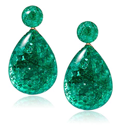 SHASHI Women's Angelina Earrings, Green, One Size SHASHI Women's Angelina Earrings, Green, One Size