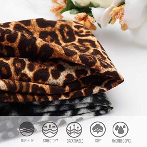 Fashband FD-101 Boho Leopard Print Headbands Criss Cross Knotted Hair Bands Elastic Stretchy Twist Head Wraps Yoga Outdoor Head Scarfs Headpiece thumb #6