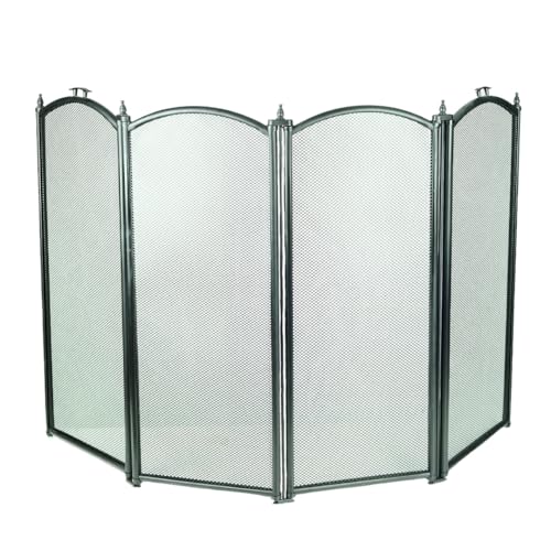 HERSIG - Rejilla Chimenea | Salvachispas Chimenea 4 Hojas - 96,5 x 61 cm