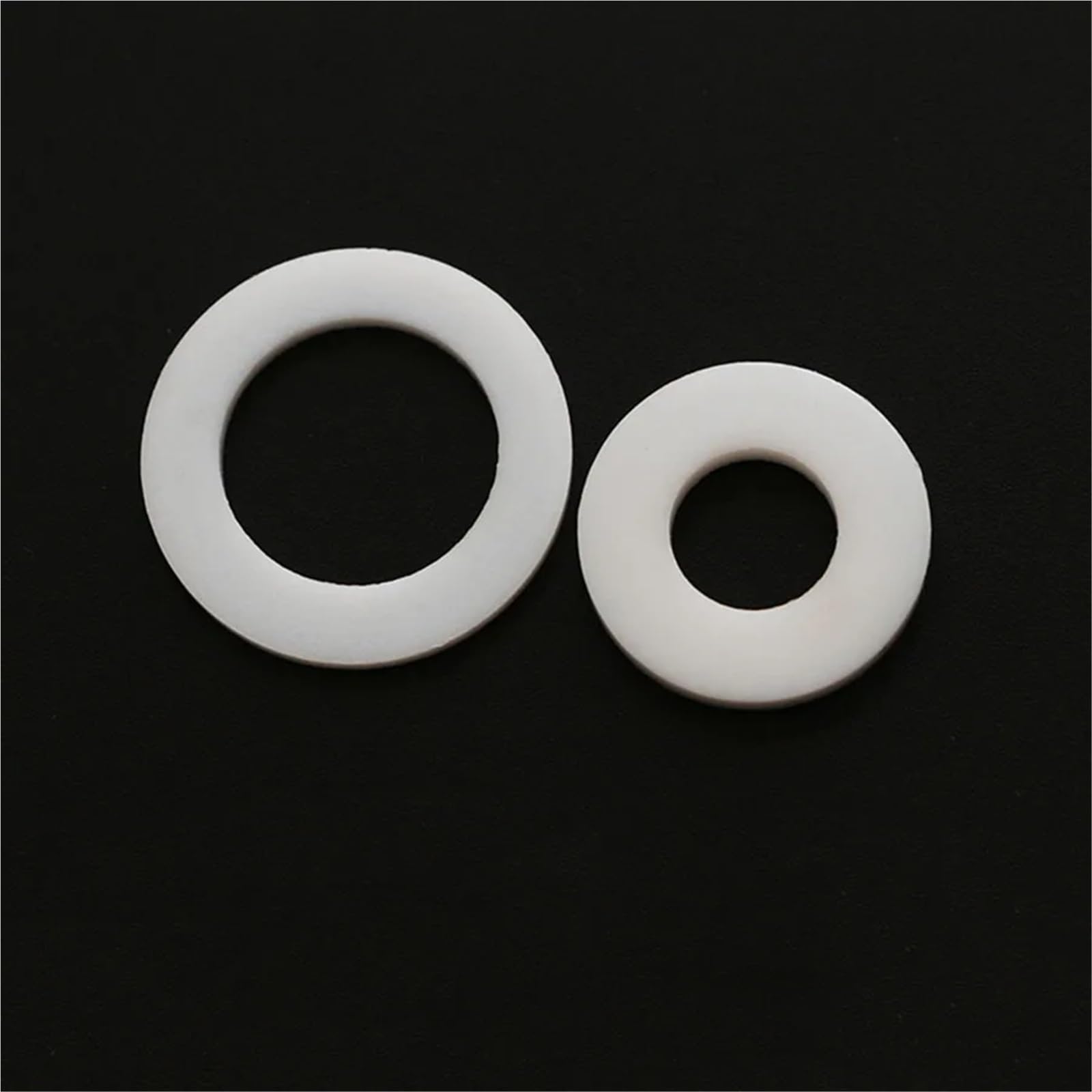100 piezas blancas de 1/2" 3/4" 1" de goma de silicona PTFE, almohadilla plana for de ducha, junta de manguera, fuelle, arandela(DN15 PTFE gasket)