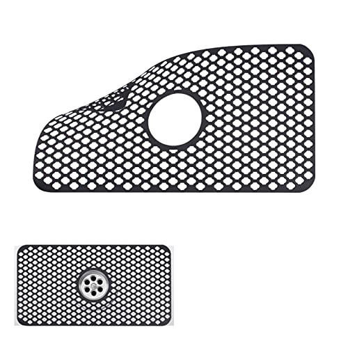 Delgeo Kitchen Sink Drain Pad - Protect Your Sink And Countertop With Scratch-Resistant, Heat-Resistant, And Rust-Resistant Silicone Mat - Easy To Clean And Conforms To Sink Curve #TOP4