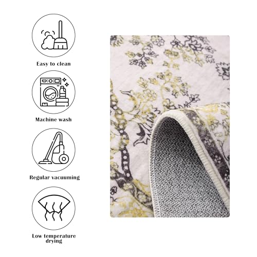 Tapete decorativo Boho Floral 2x3 Carvapet miniatura 3