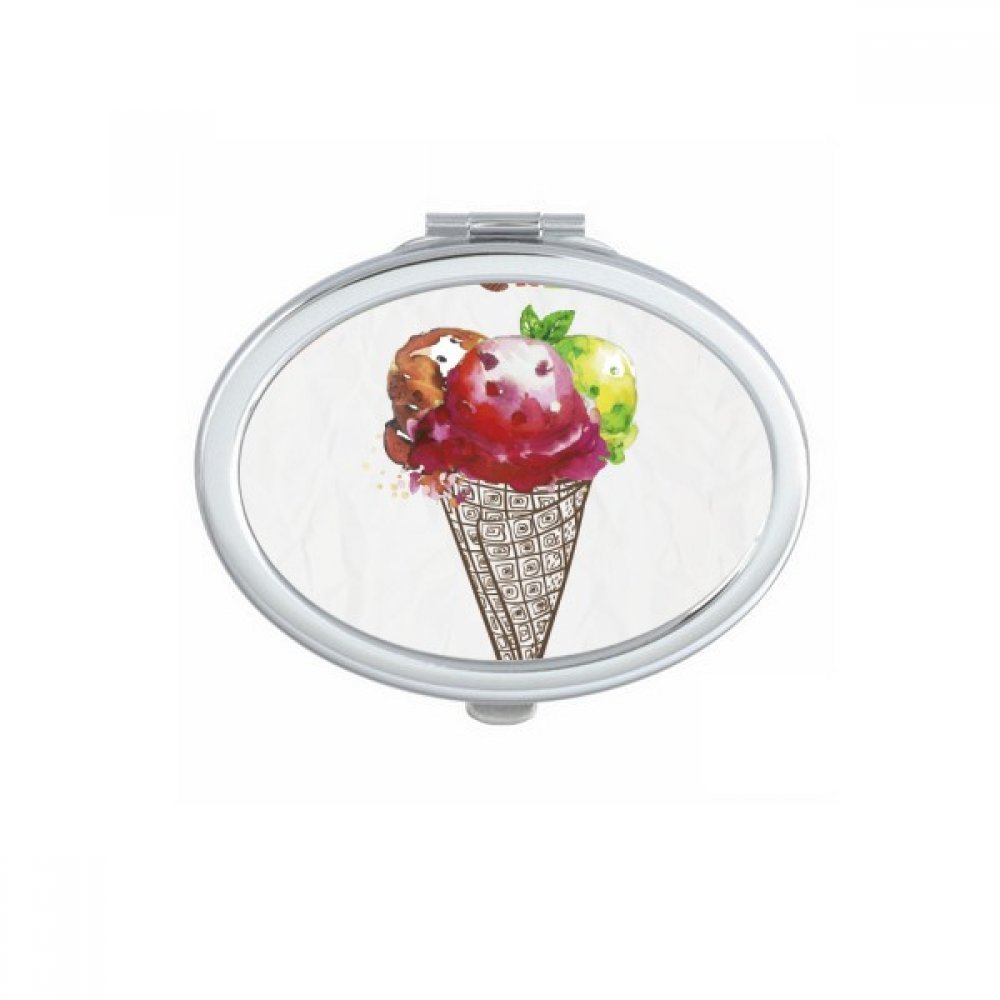 Miroir compact portable aquarelle pour corriger votre maquillage rapidement en déplacement