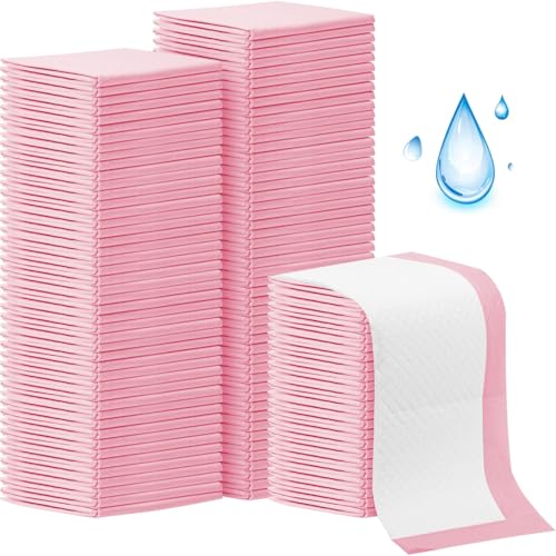 CACASO 100 Pack Disposable Changing Pads,13X18 inch Baby Disposable Underpads,High Absorbent Diaper Changing Pads,Waterproof Disposable Pads,Leak Proof Breathable Underpads for Adult Baby Pets