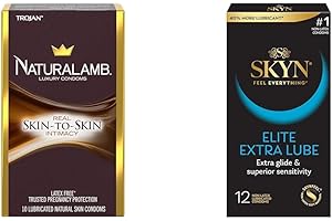 NaturaLamb and SKYN Condoms Bundle: Natural and Ultra-Thin Protection for Enhanced Pleasure