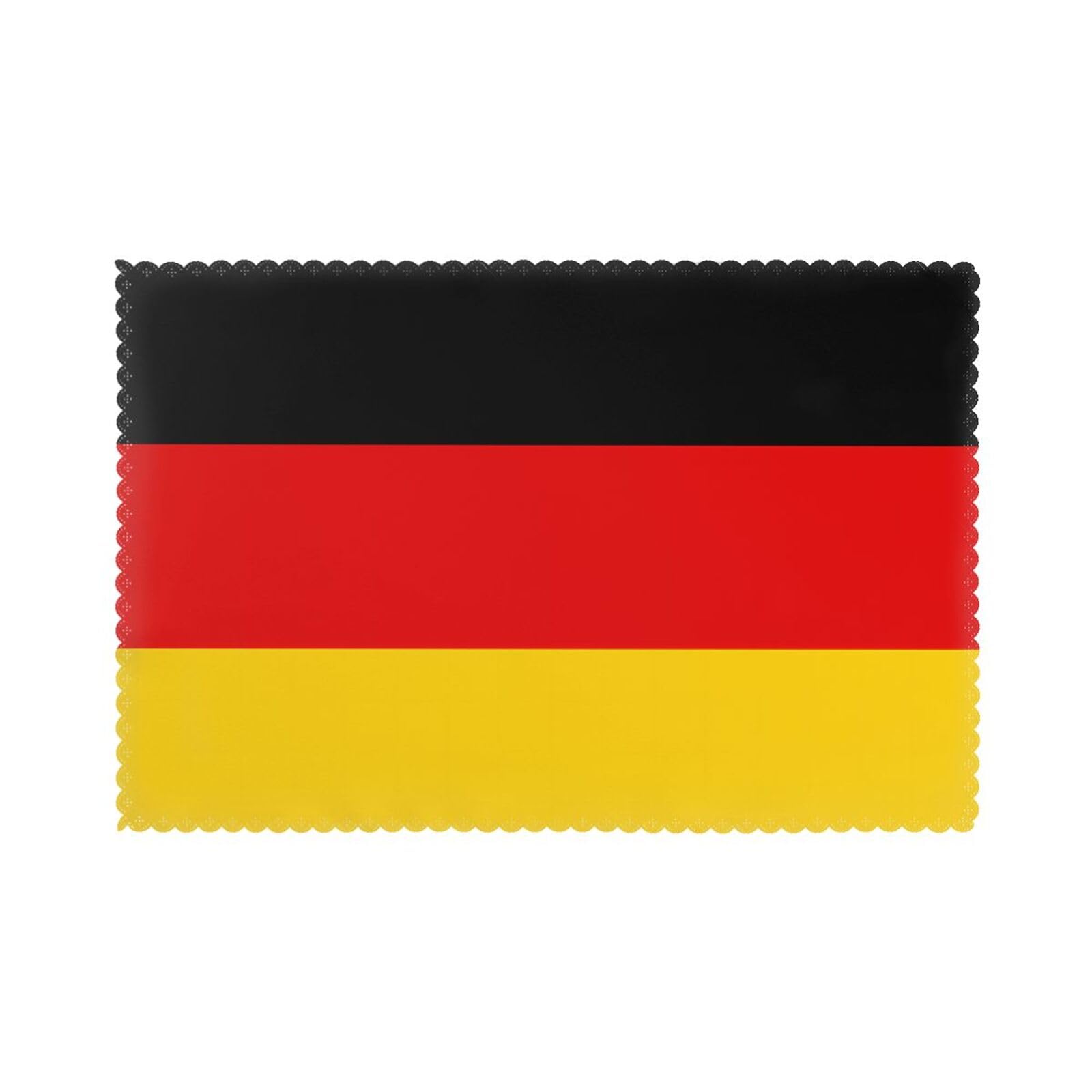 German flag Placemat set of 6, oil-proof, washable, suitable for kitchen, restaurant, party, etc.