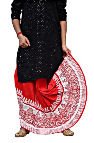 Image of Men's Ready to Wear Pant System Printed MAYUR PUCHHA Dhoti for Marriage, Pooja, Festival etc.(GC010)
