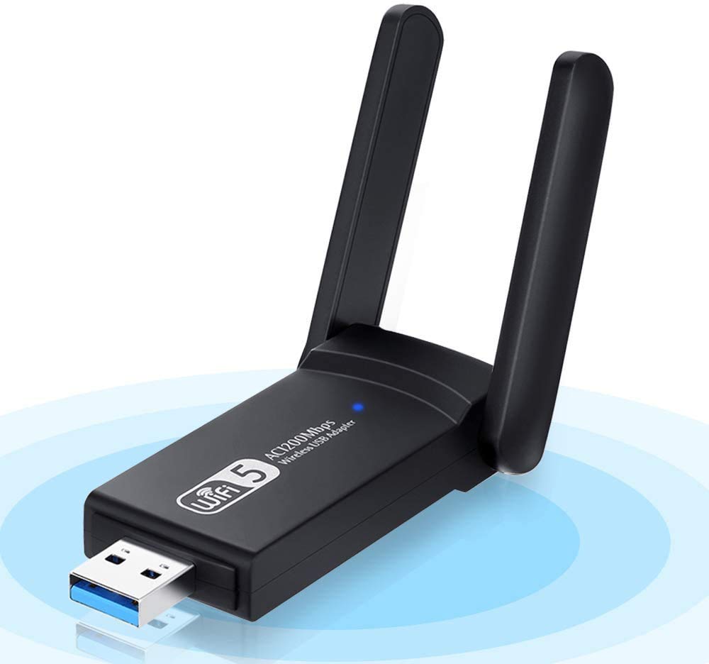 ACHAS Wifi Adapter, USB3.0 Dualband Wlan Stick AC 1200Mbit/s (5.8G/ 867Mbps+2.4G /300Mbps) Pc Wifi Receiver, Wireless Dongle