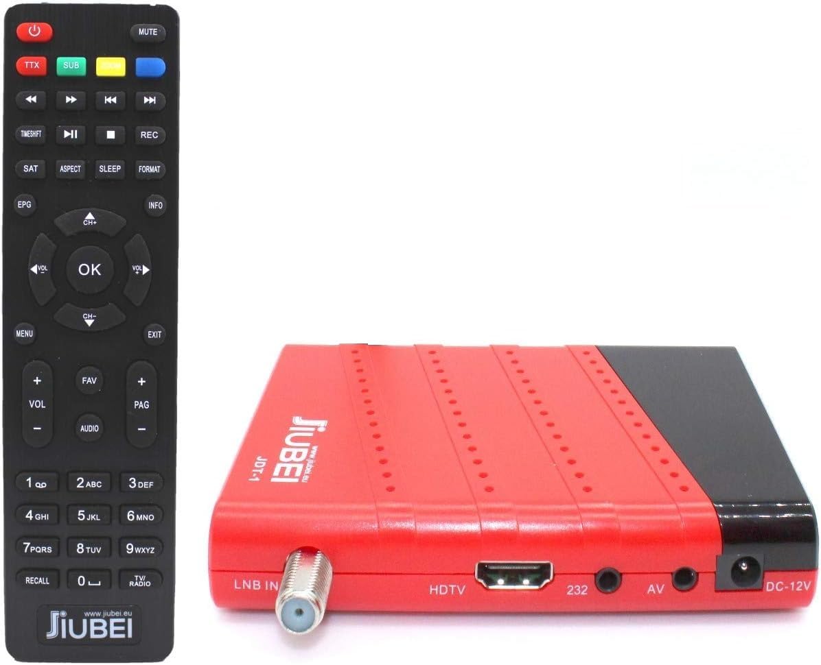 Receptor decodificador satelite (Necesario Antena PARABOLICA) y Reproductor Multimedia Jiubei JDT-1 HD