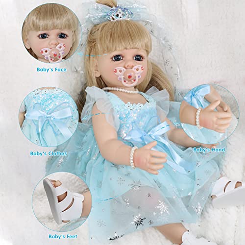 Muñeca Realista Bebé Reborn Silicona 22 Pulgadas miniatura 4