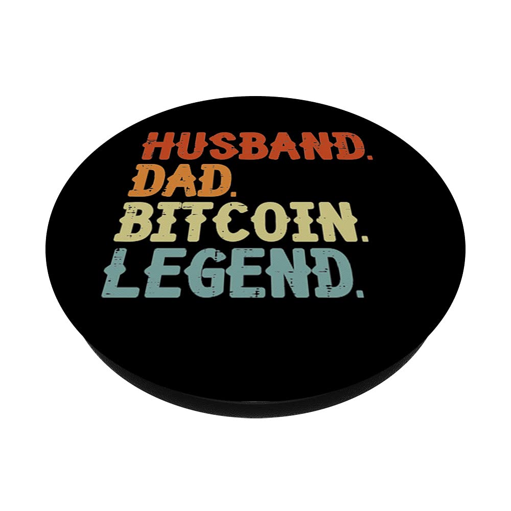 Amazon.com: Husband Dad Bitcoin Legend BTC Crypto Miner Daddy Papa Men  PopSockets Swappable PopGrip : Cell Phones & Accessories