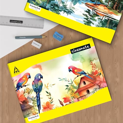 Image of Classmate Drawing Book - A4, Soft Cover - Pack of 12