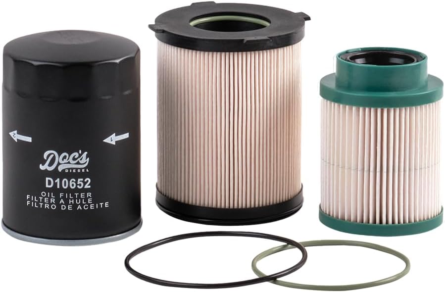 Doc's Diesel Filter Kit DGF41920+D10652 | Compatible with Nissan Titan XD 5.0L Cummins 2016-2019 | Replaces 1603-EZ40A, 16403-EZ41A, 15208-EX40A