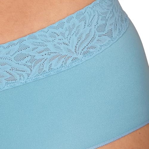 Image of Bali womens Brief Underwear 3-pack, Modern Seamless Brief Panties With Lace Trim
