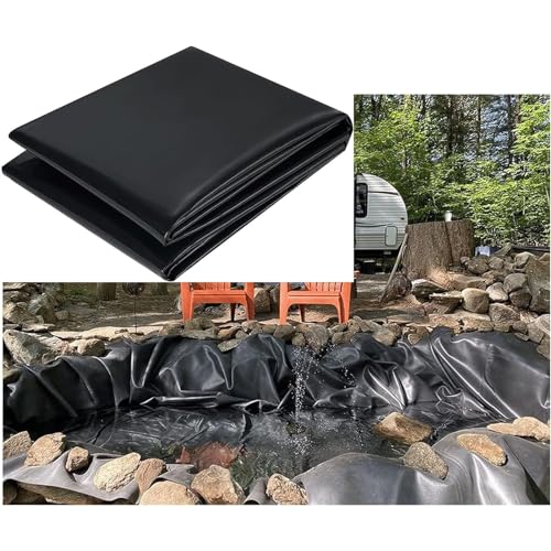 HOFSSI Flexible Foldable Pond Liners Koi Pond Liner, 0.22mm Fish Pond Liner Pond Tarps, Heavy Duty, UV Resistant,Security Application Fish and Plants,Customizable (Size : 1X5m)
