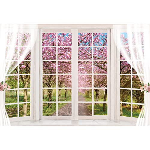 Fondo fotográfico vinilo 5x3ft Cherry Blossom miniatura 4