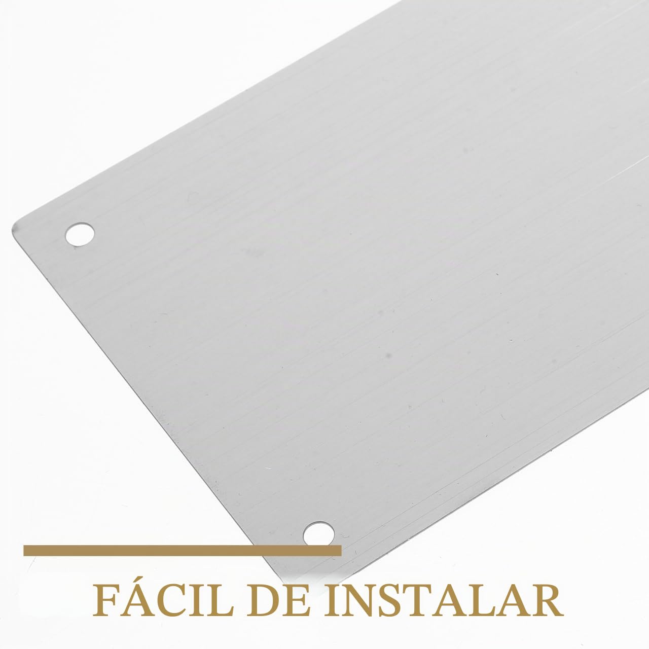 Angoily Placa De Protección Para Puerta De Acero Inoxidable 15.74X3.93X0.23In 2 Unidades Con Tornillos Para Puertas Interiores Y Exteriores Protección Contra Impactos Y Daños