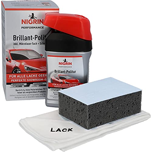NIGRIN Performance Brillant-Politur TURBO, besonders materialschonend, entfernt leichte Kratzer, 300...