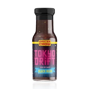 MasterChow Black Bean, Chilli & Garlic Stir Fry Cooking Sauce - 220 GMS | Medium Spicy | Serves 4-5 Meals | Tokyo Drift Sauce - image, photos