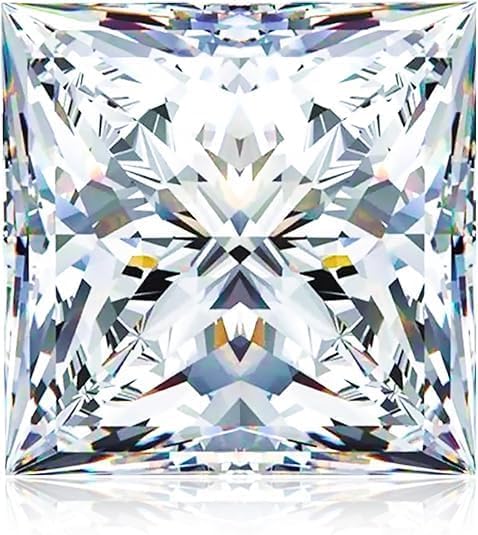 EMSOLD Color VVS1 Clarity Moissanite Stone for Jewellery Making - GRA Certified, Ideal for Rings, Earrings, Pendants, and Bracelets (Pack of 1) - Perfect Valentine's Day Gift