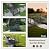 Kinfant Metal Garden Bridge – Heightened Patio Outdoor Bridge with Safety Guardrails, Decorative Landscaping Iron Footbridge for Backyard Creek Lawn Stream, Black