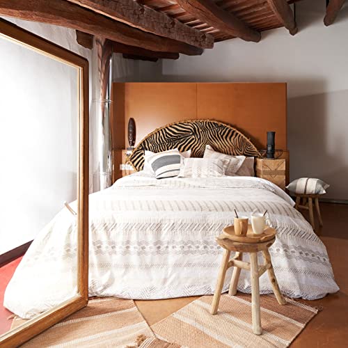 La Mallorquina Juego Funda nórdica Algodón 2p - Miele (Cama 150 o 160 cm - Beige) - Incluye Funda Nórdica y Fundas de Almohada